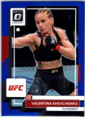 Valentina Shevchenko 2023 Panini Donruss Optic UFC Base #77 Blue