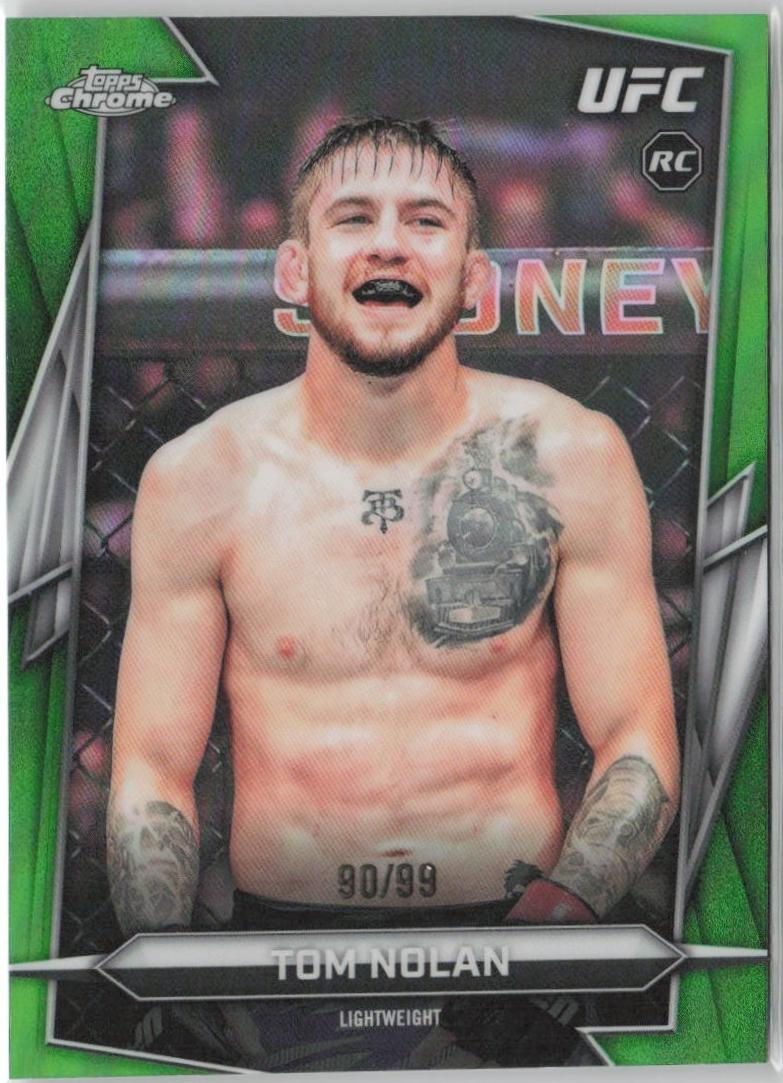 Tom Nolan 2026 Topps Chrome UFC Base #113 Green Refractor