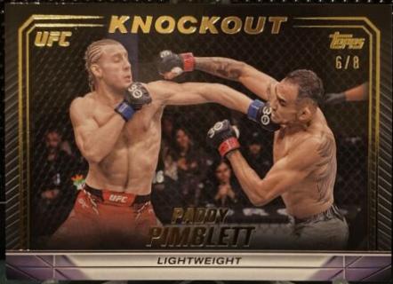 Paddy Pimblett 2024 Topps Knockout UFC Base #12 Gold