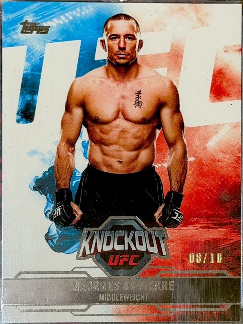 Georges St-Pierre 2025 Topps Knockout UFC Base #38 Black