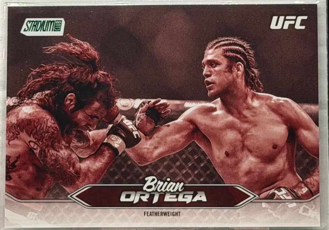 Brian Ortega 2025 Topps Stadium Club UFC Base #180 Sepia