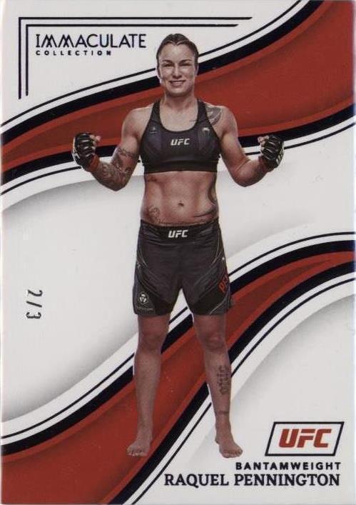 Raquel Pennington 2023 Panini Immaculate Collection UFC Base #64 Purple