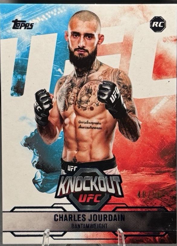 Charles Jourdain 2025 Topps Knockout UFC Base #49 Blue