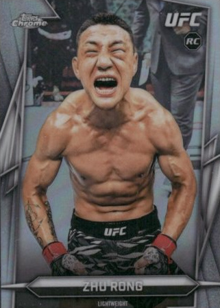 Zhu Rong 2026 Topps Chrome UFC Base #172 Negative Refractor