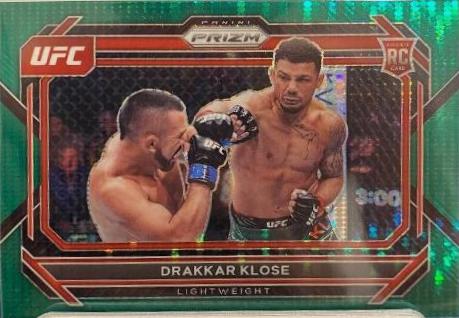 Drakkar Klose 2023 Panini Prizm UFC Base #100 Green Pulsar