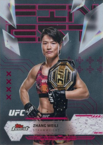 Zhang Weili 2025 Topps Finest UFC Base Uncommon #194 Die Cut