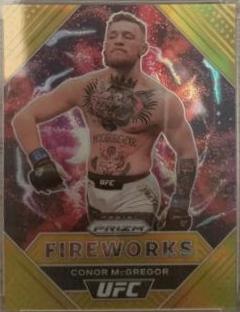 Conor McGregor 2021 Panini Prizm UFC Fireworks #1 Gold