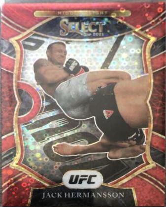 Jack Hermansson 2021 Panini Select UFC Octagonside #273 Red Disco