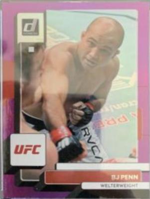 BJ Penn 2023 Panini Donruss UFC Base #23 Purple Laser