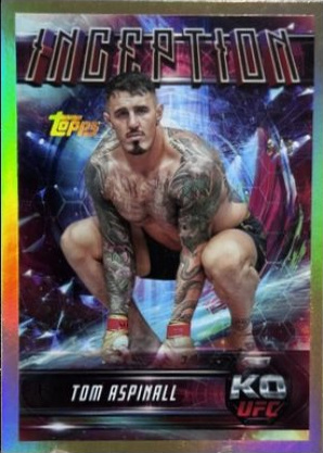 Tom Aspinall 2025 Topps Knockout UFC Inception #IN-53 Platinum