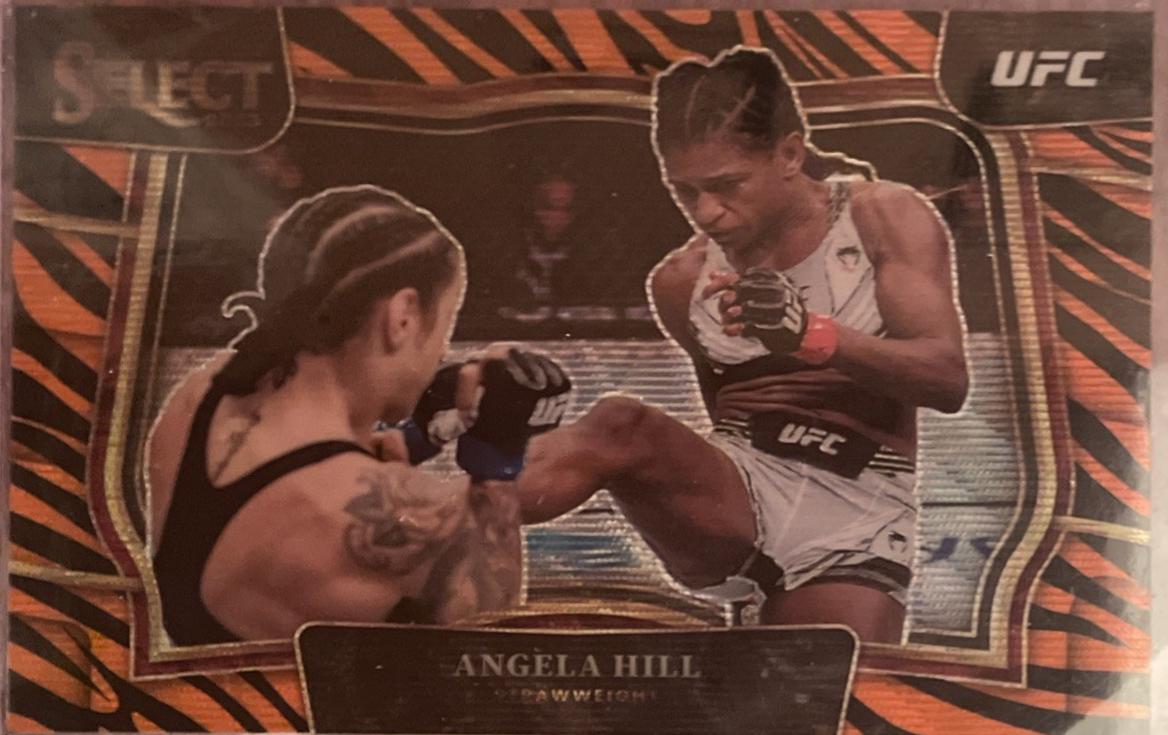Angela Hill 2023 Panini Select UFC Octagonside #244 Tiger