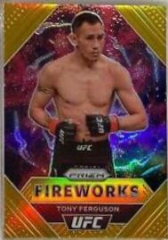 Tony Ferguson 2021 Panini Prizm UFC Fireworks #20 Gold