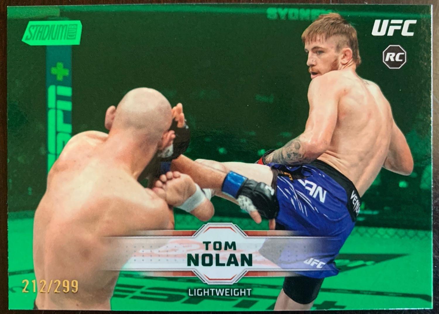 Tom Nolan 2026 Topps Stadium Club UFC Base #149 Green