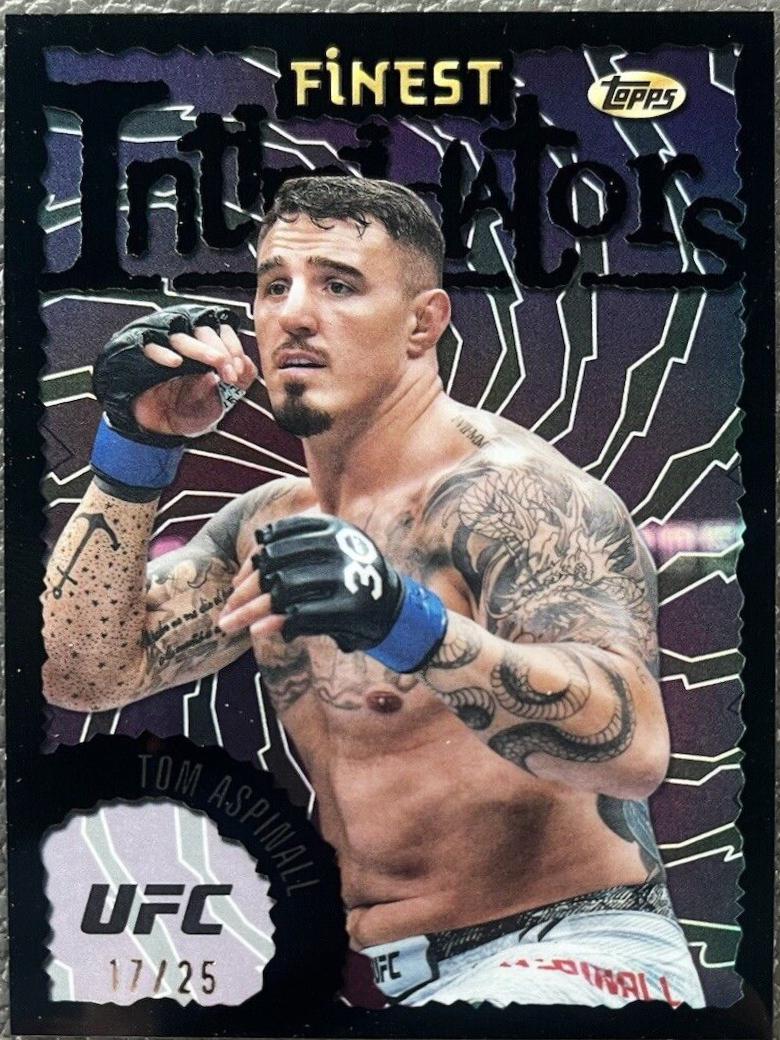 Tom Aspinall 2024 Topps Finest UFC Intimidators #INT-20 Black Refractor