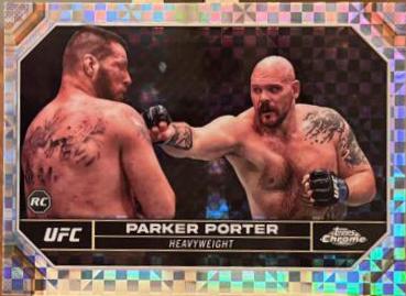 Parker Porter 2024 Topps Chrome UFC Base #142 X-Fractor