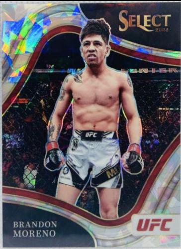 Brandon Moreno 2022 Panini Select UFC Octagonside #299 Cracked Ice