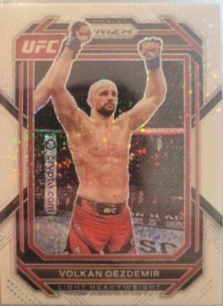 Volkan Oezdemir 2023 Panini Prizm UFC Base #178 White Sparkle