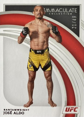 José Aldo 2022 Panini Immaculate UFC Base #74 Platinum