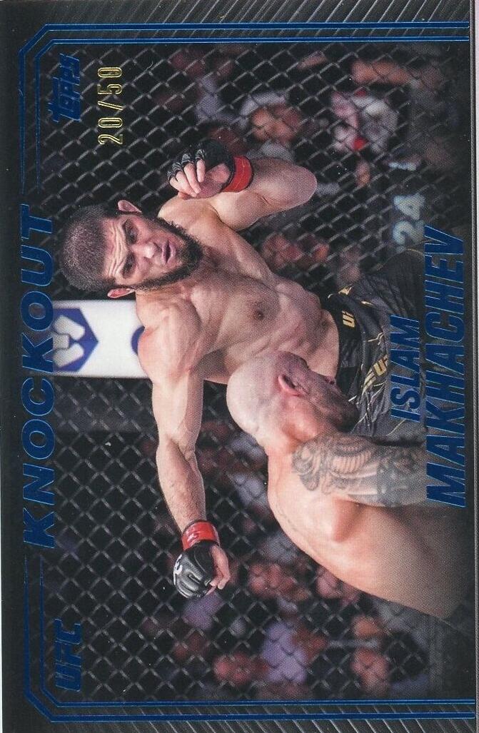 Islam Makhachev 2024 Topps Knockout UFC Base #59 Blue