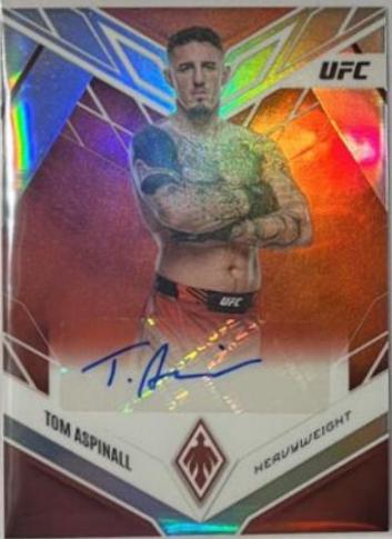 Tom Aspinall 2023 Panini Chronicles UFC Phoenix Autographs #26 Red