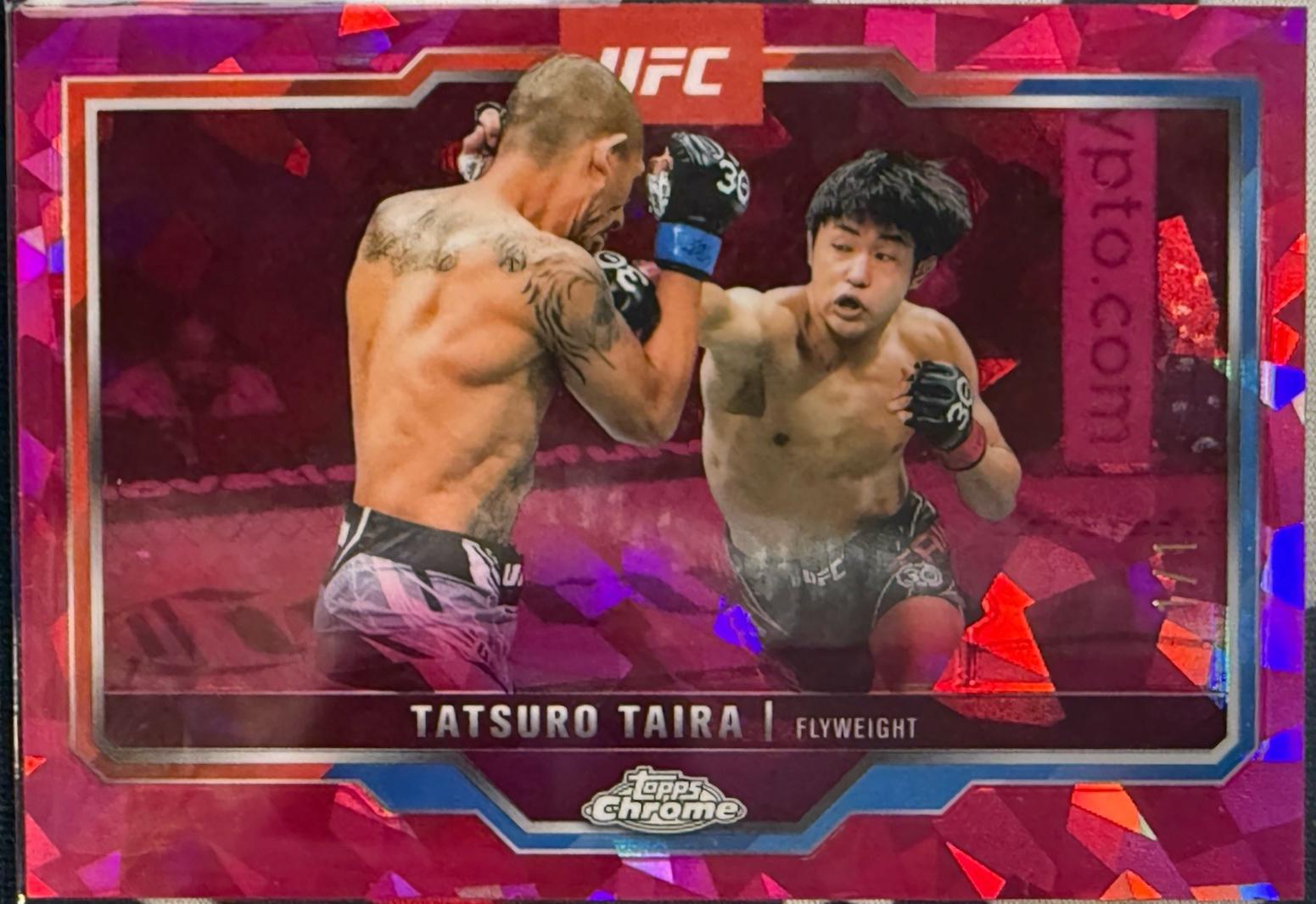 Tatsuro Taira 2025 Topps Chrome Sapphire UFC Base Sapphire #190 Padparadscha Sapphire