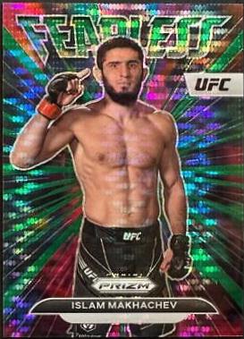 Islam Makhachev 2023 Panini Prizm UFC Fearless #23 Green Pulsar