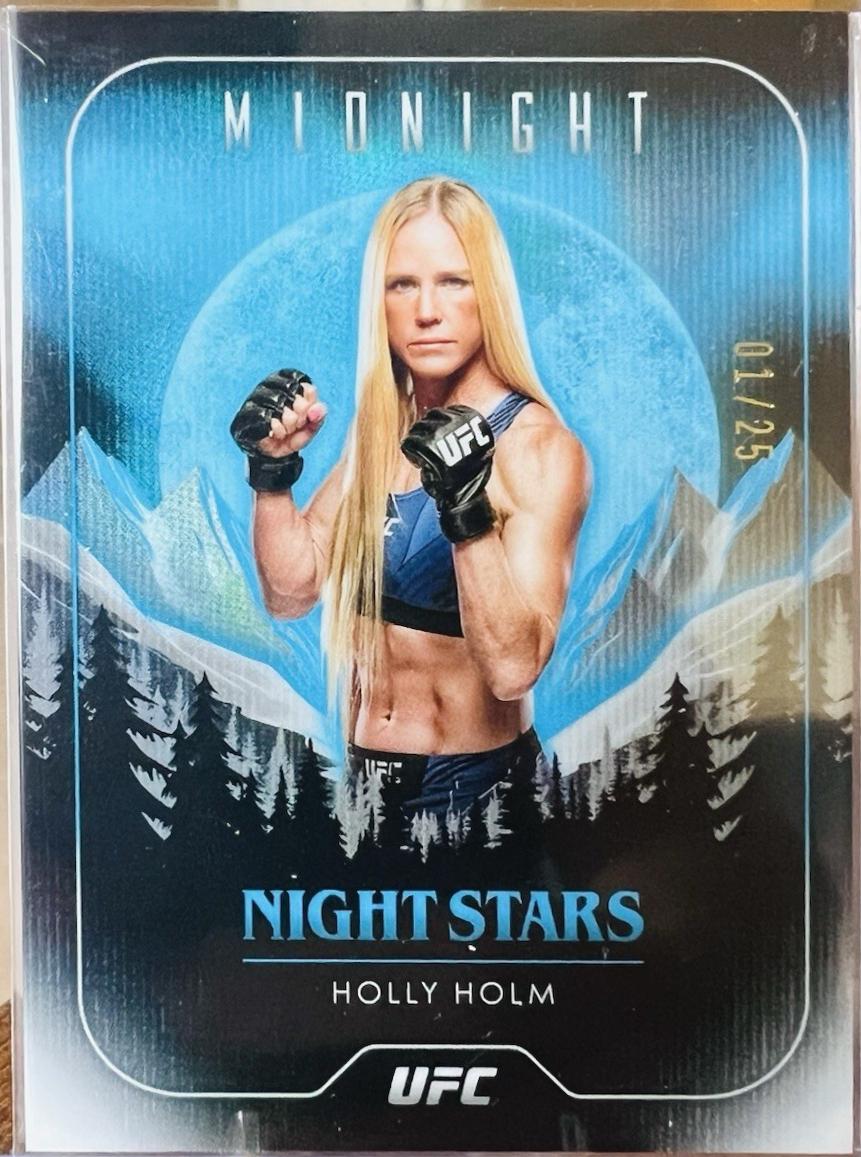 Holly Holm 2024 Topps Midnight UFC Night Stars #NS-18 Moonrise