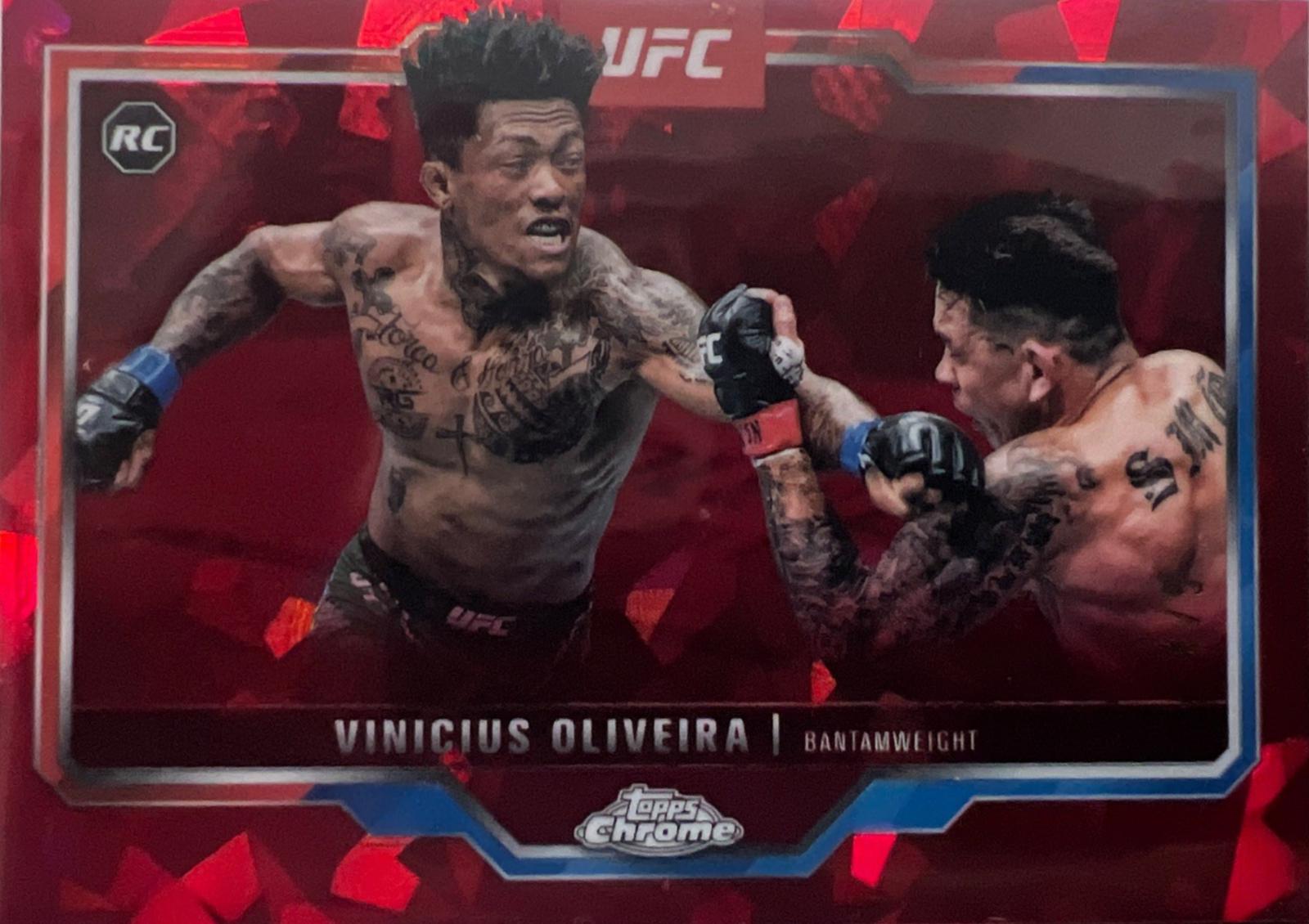 Vinicius Oliveira 2025 Topps Chrome Sapphire UFC Base Sapphire #9 Red Sapphire