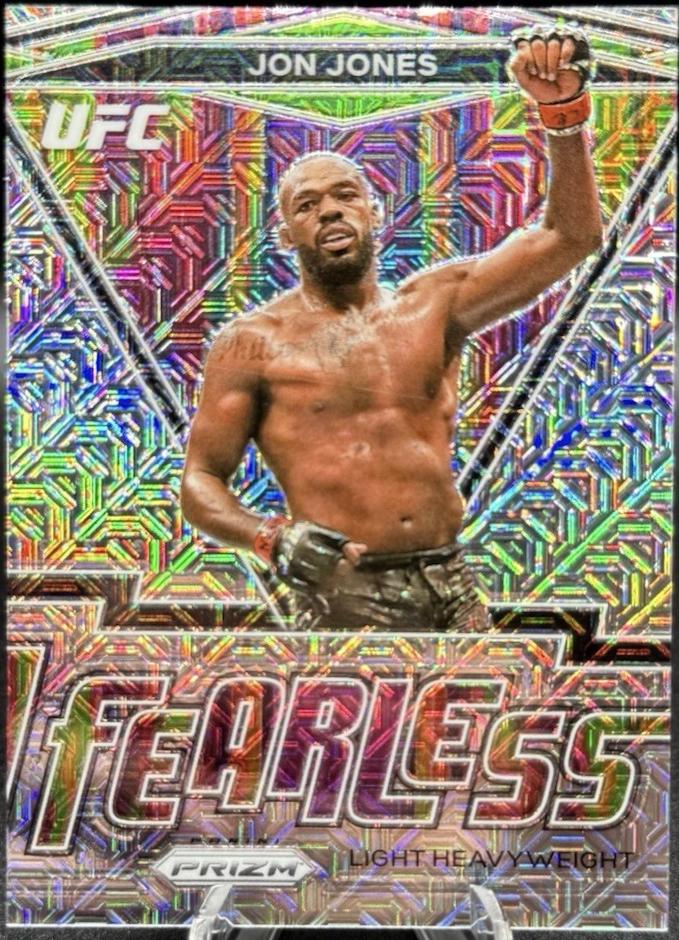 Jon Jones 2021 Panini Prizm UFC Fearless #25 Mojo