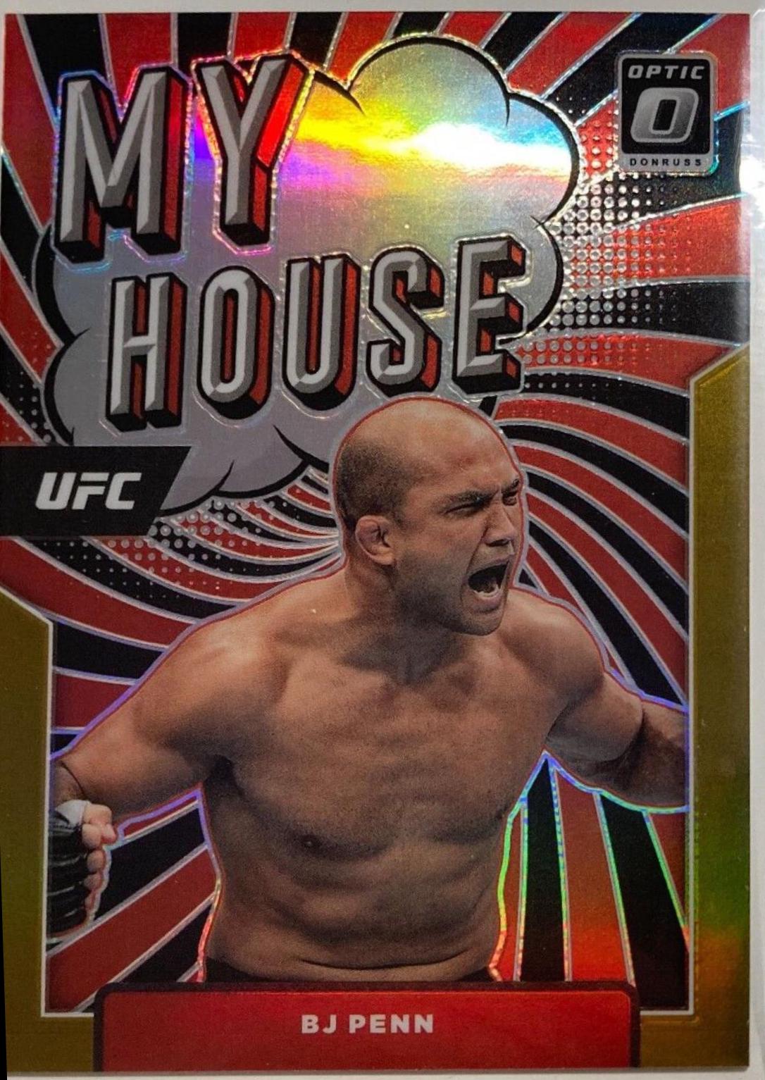 BJ Penn 2022 Panini Donruss Optic UFC My House #17 Gold