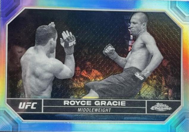 Royce Gracie 2024 Topps Chrome UFC Base #170 Negative Refractor