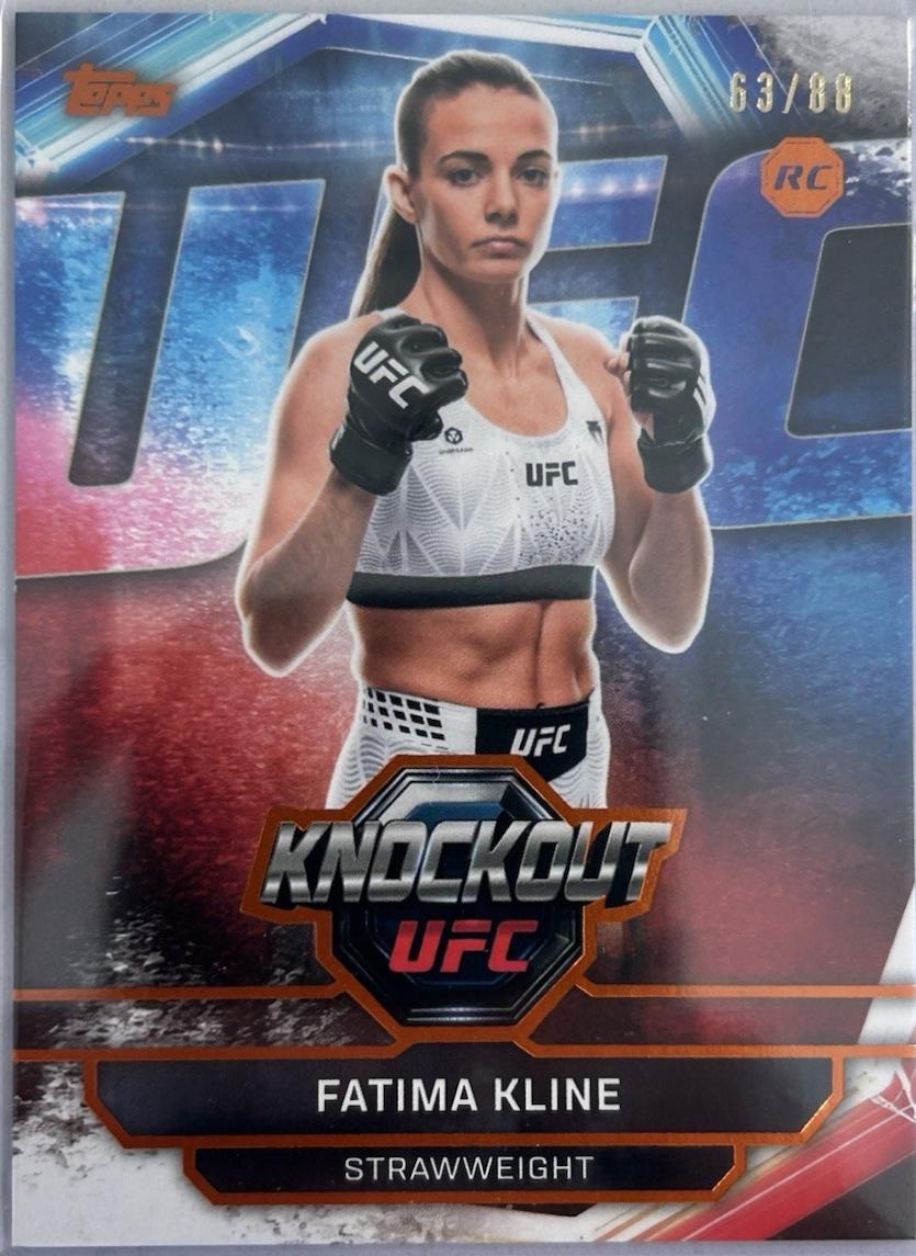 Fatima Kline 2026 Topps Knockout UFC Base #100 Orange