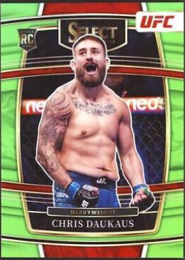 Chris Daukaus 2022 Panini Select UFC Concourse #79 Neon Green