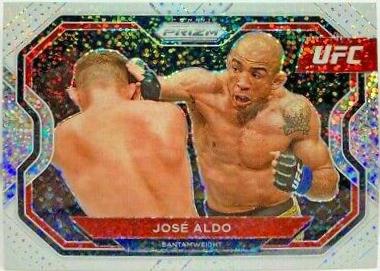 José Aldo 2021 Panini Prizm UFC Base #111 White Sparkle