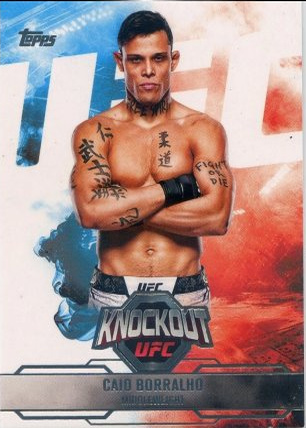 Caio Borralho 2025 Topps Knockout UFC Base #16 Holo Gold