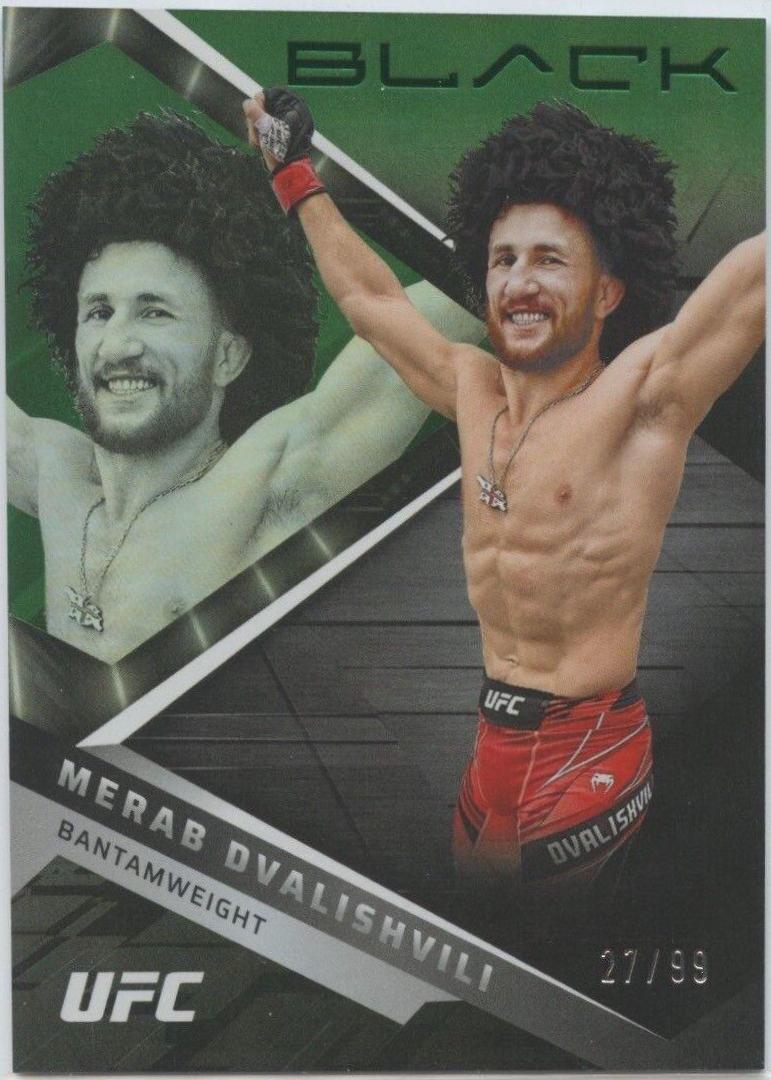 Merab Dvalishvili 2022 Panini Chronicles UFC Base Black #203 Green