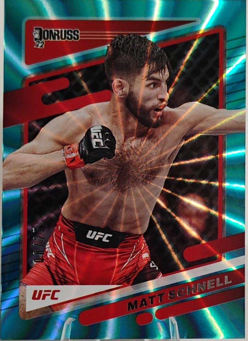 Matt Schnell 2022 Panini Donruss UFC Base #123 Teal