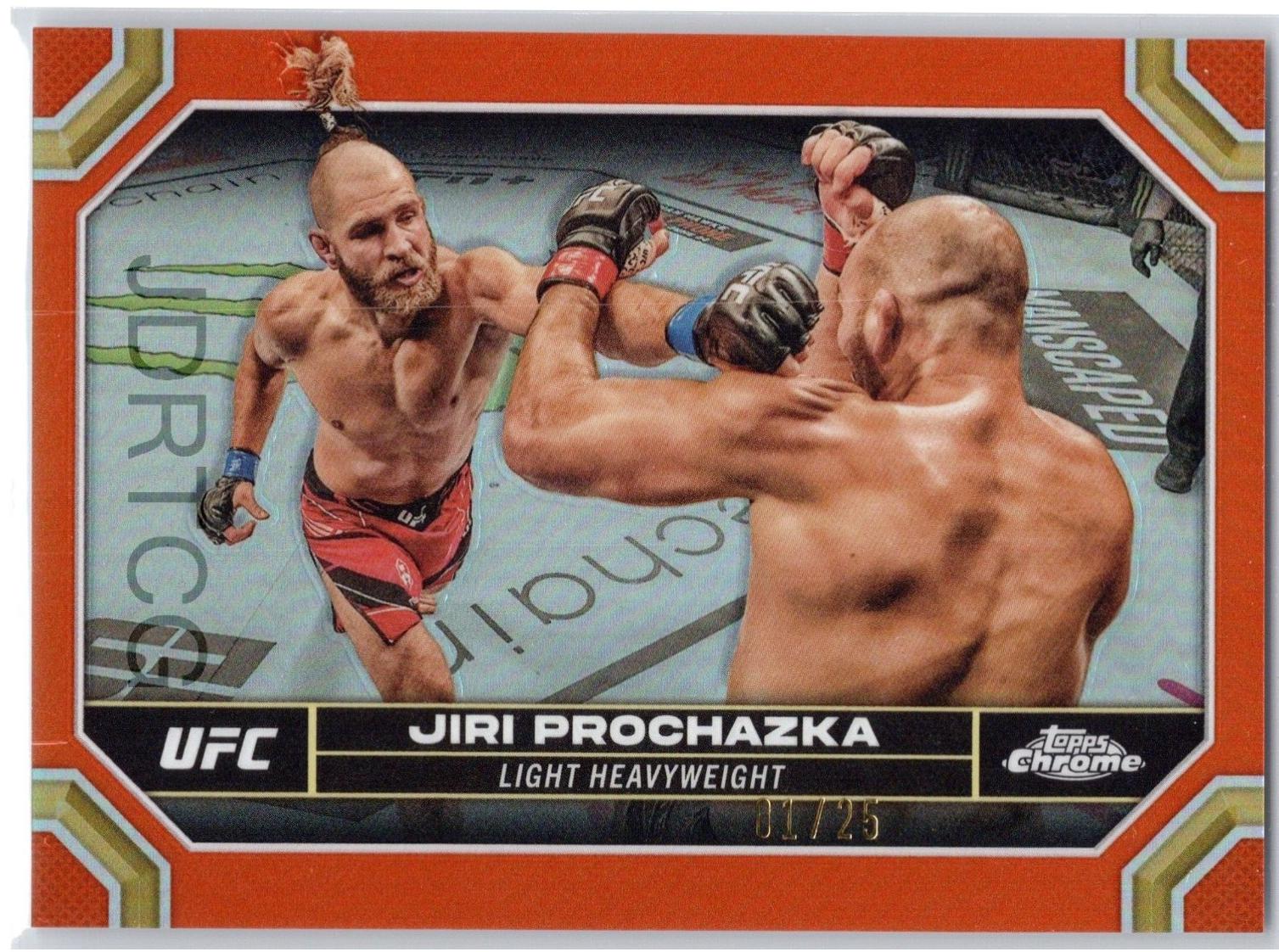 Jiri Prochazka 2024 Topps Chrome UFC Base #95 Orange Refractor