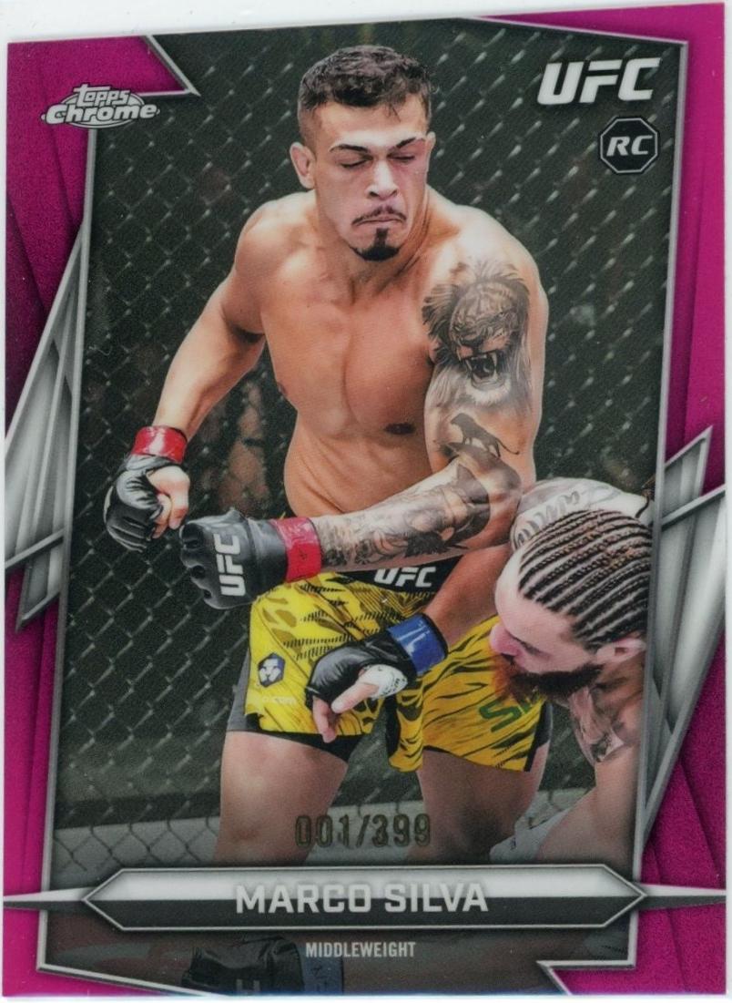 Marco Silva 2026 Topps Chrome UFC Base #156 Magenta Refractor