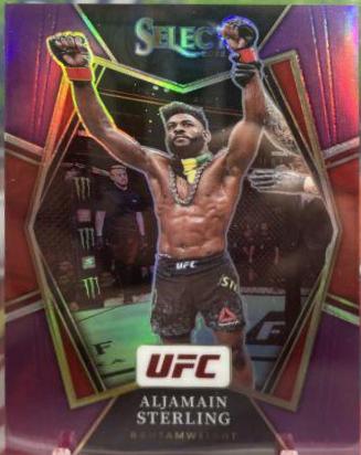 Aljamain Sterling 2022 Panini Select UFC Premier Level #153 Purple