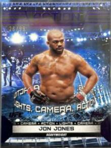 Jon Jones 2024 Topps Knockout UFC Action (Lights, Camera, Action) #ACT-20 Purple