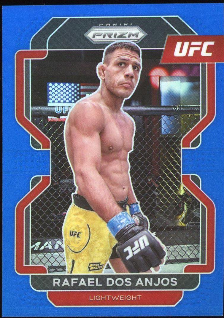 Rafael Dos Anjos 2022 Panini Prizm UFC Base #200 Blue