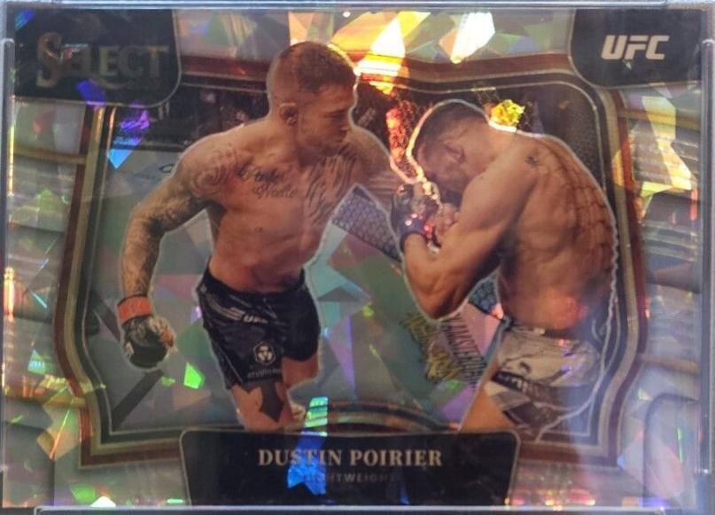 Dustin Poirier 2023 Panini Select UFC Octagonside #272 Cracked Ice