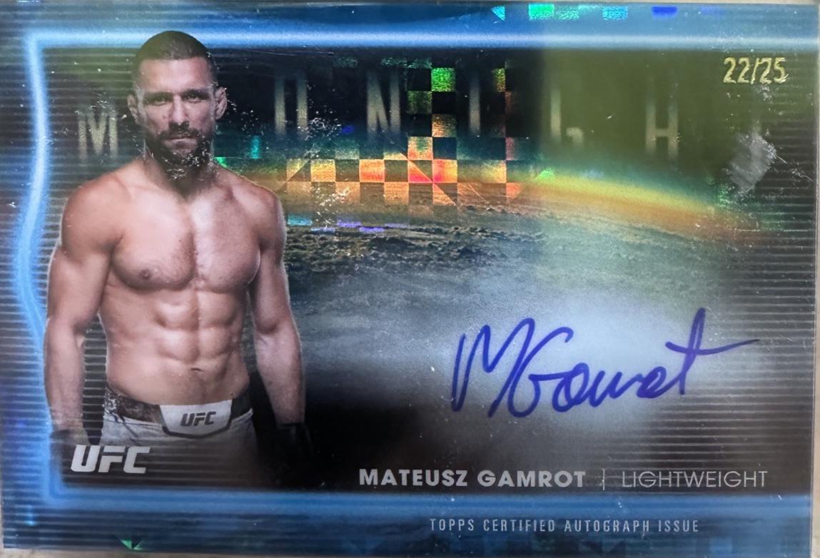 Mateusz Gamrot 2025 Topps Midnight UFC Horizon Signatures #HNS-MG Moonrise