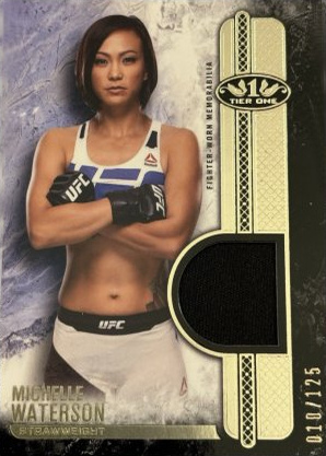 Michelle Waterson-Gomez 2017 Topps UFC Knockout Tier One Relics #T1R-MW Blue
