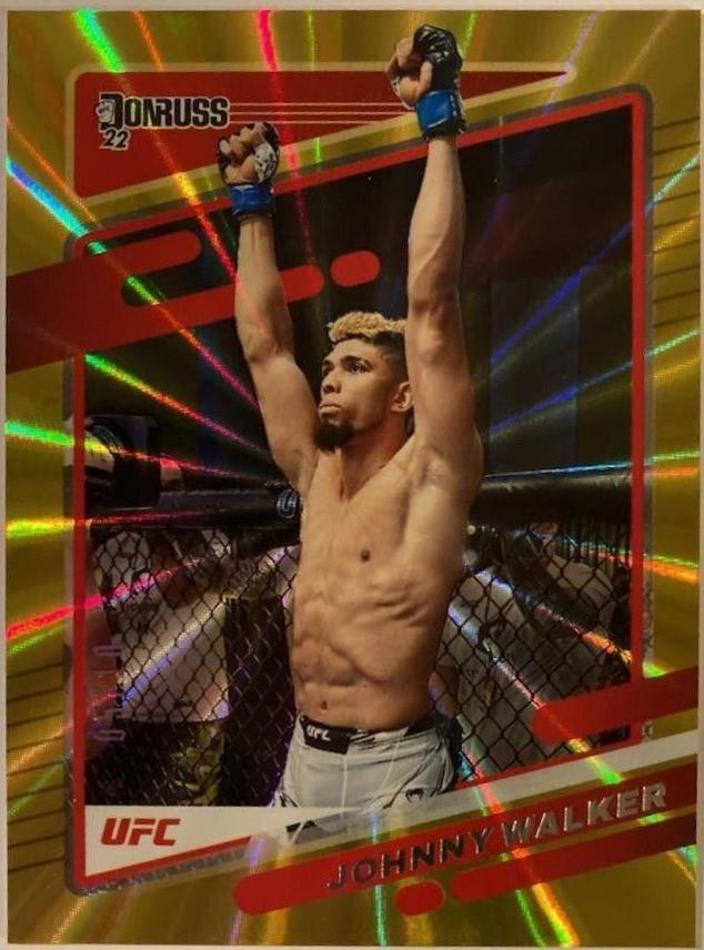 Johnny Walker 2022 Panini Donruss UFC Base #134 Gold