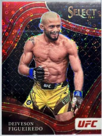 Deiveson Figueiredo 2022 Panini Select UFC Octagonside #293 Red Disco