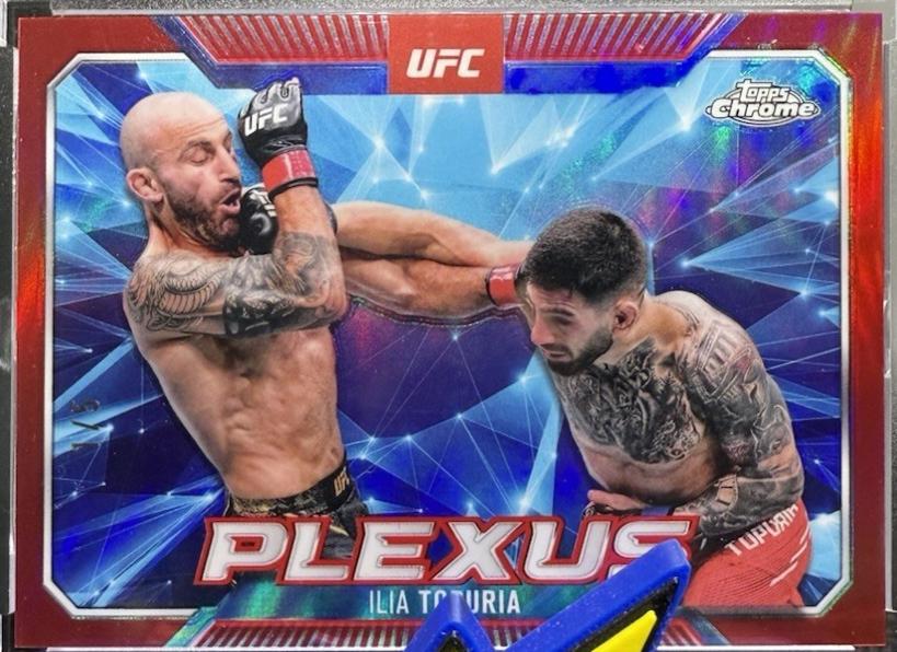 Ilia Topuria 2025 Topps Chrome UFC Plexus #PLX-6 Red Refractor