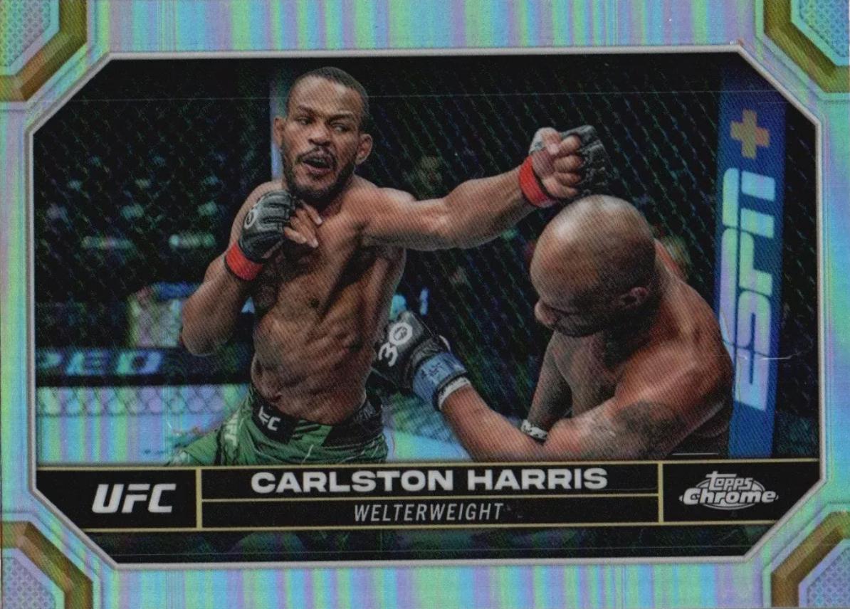 Carlston Harris 2024 Topps Chrome UFC Base #40 Refractor
