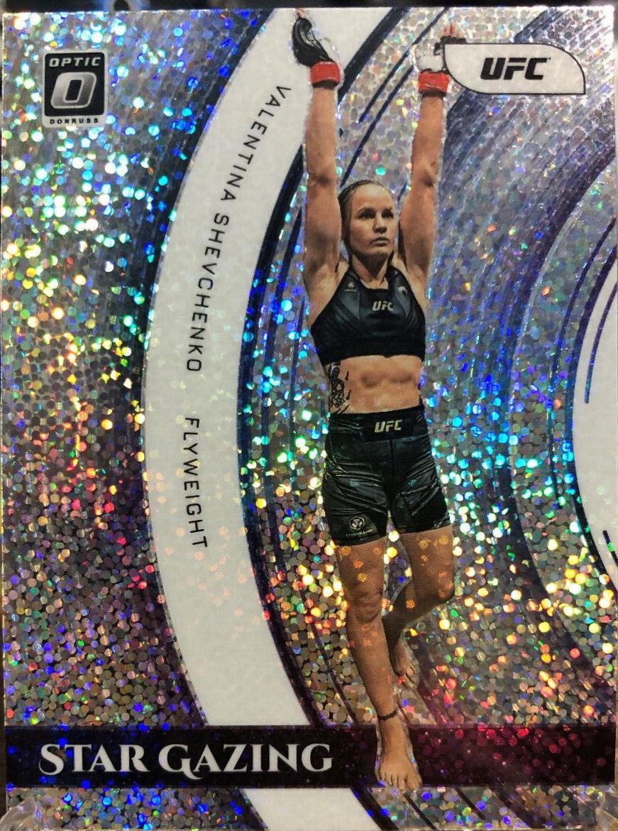 Valentina Shevchenko 2022 Panini Donruss Optic UFC Star Gazing #14 White Sparkle